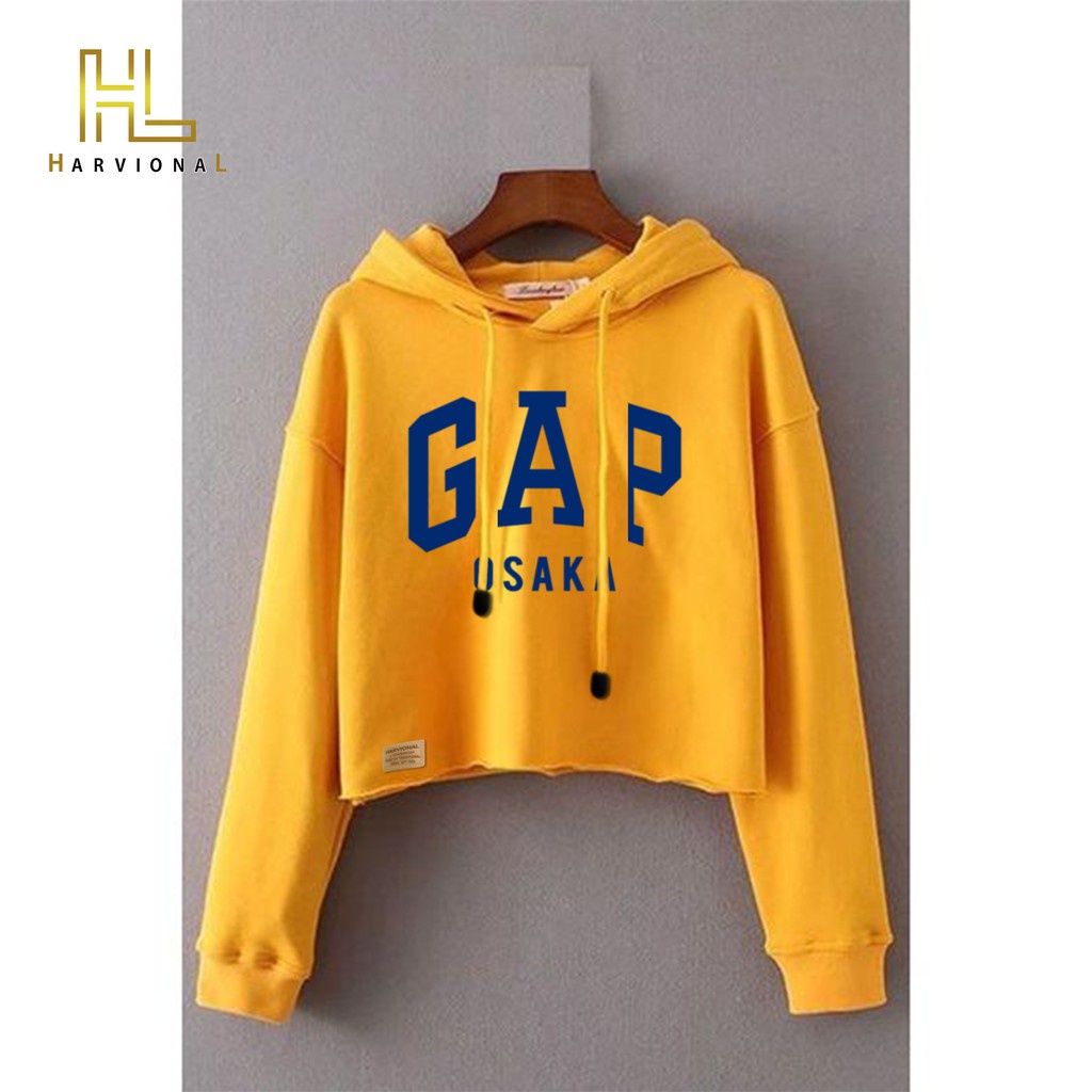 SWEATER CROP HOODIE GP-OSAKA BAHAN FRENCHTERRY TERLARIS