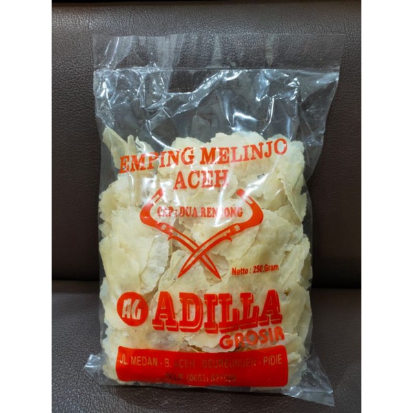 

Emping Melinjo asli Aceh Super Tipis 250 gr