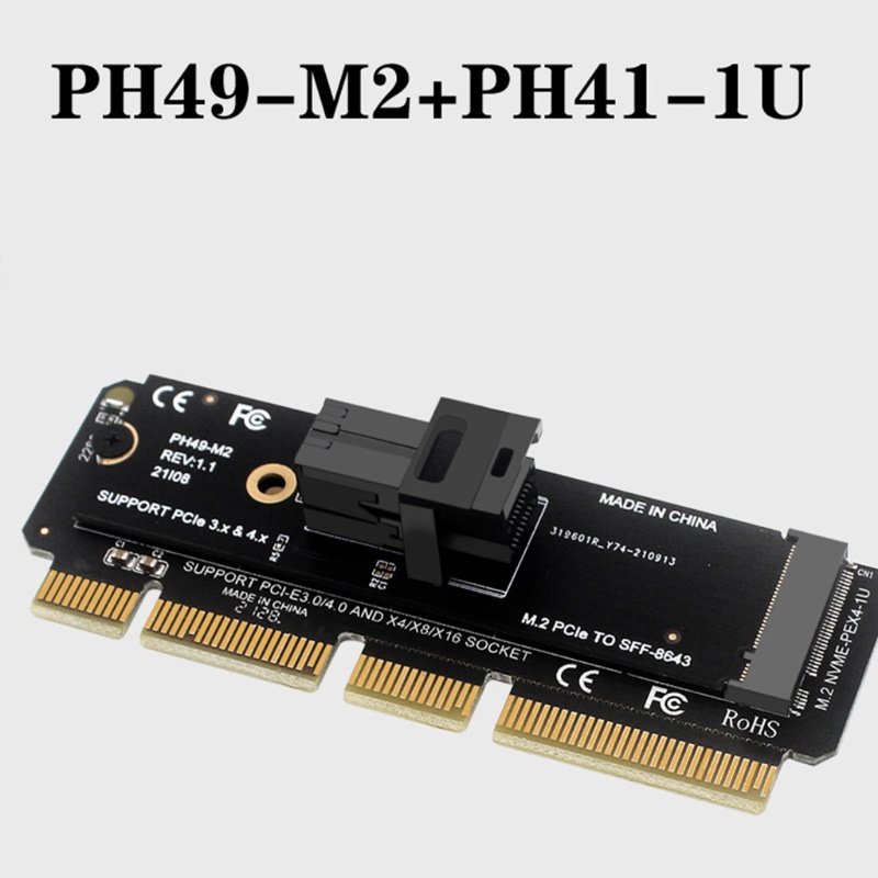 Btsg Kartu Ekspanding Komputer Desktop Untuk M.2PCIE 4.0 Ke SFF8643-U.2Efficient Transmis