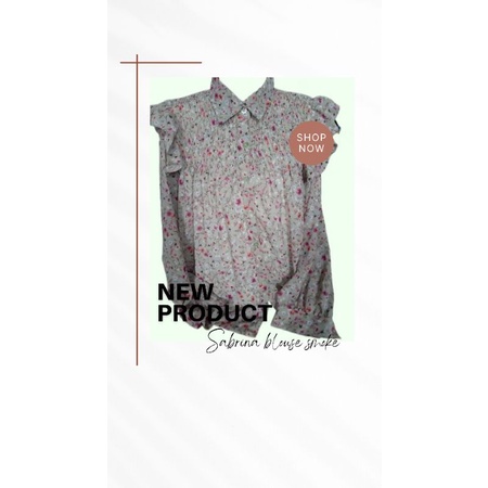 atasan blouse smoke sabrina by sidney