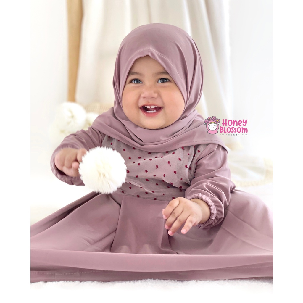 HONEYBLOSSOM gamis bayi polos cantik alesha / gamis bayi perempuan