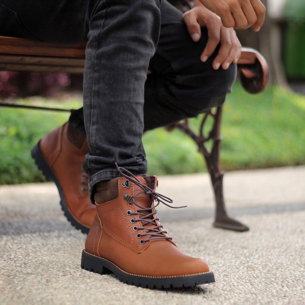 PENTATONIC LIGHT |FORIND x Reyl| Sepatu Kulit Asli Safety Boot Vintage Klasik Besi Original Footwear