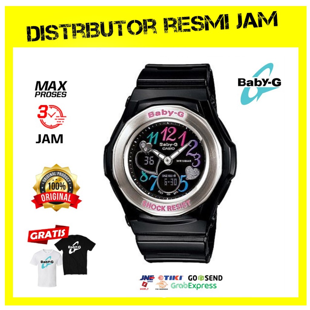 Baby-G BabyG BGA-101-1BDR BGA-101-1 BGA-101 BGA101 Garansi Resmi 2 Tahun