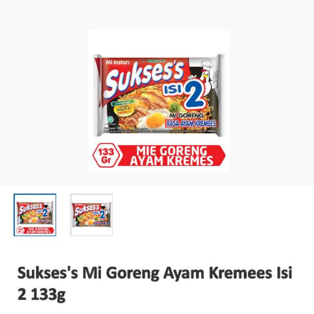 

MIE SUKSES ISI 2 RASA AYAM KREMES