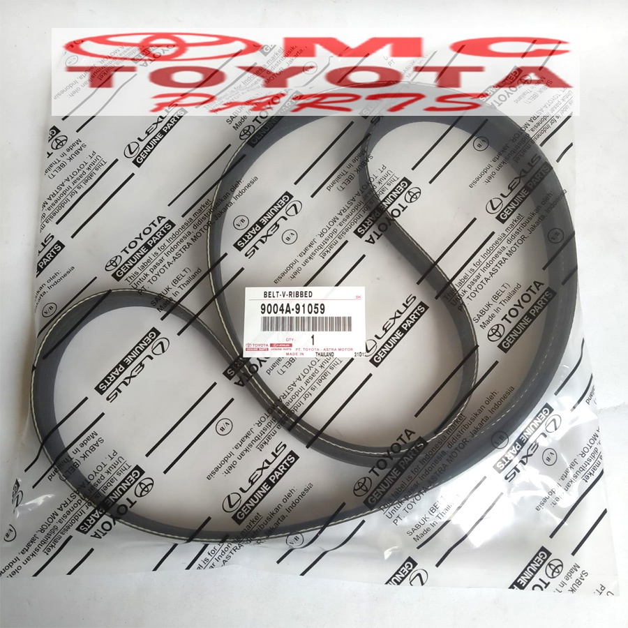 Tali Kipas (Fan/Van/V Belt) Avanza Veloz, Rush, Terios | 9004A-91059
