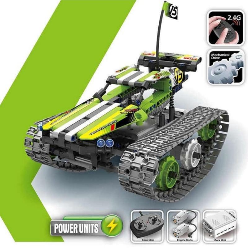 Lego Block Mobil Tank Offroad Bisa Jalan Pakai Remote Control