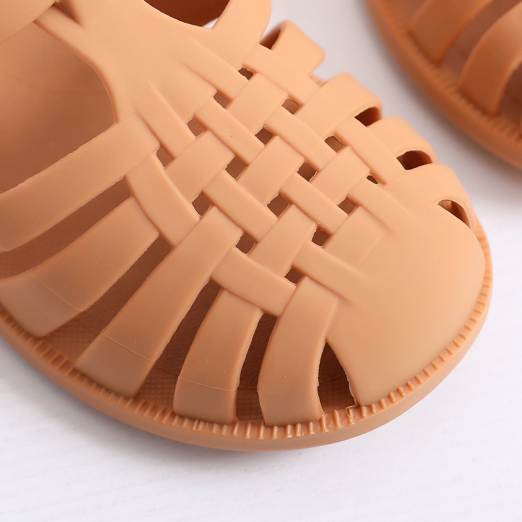 Sandal Jelly Anak Ukuran 21-28 Warna Matte Hollow Shoes Import