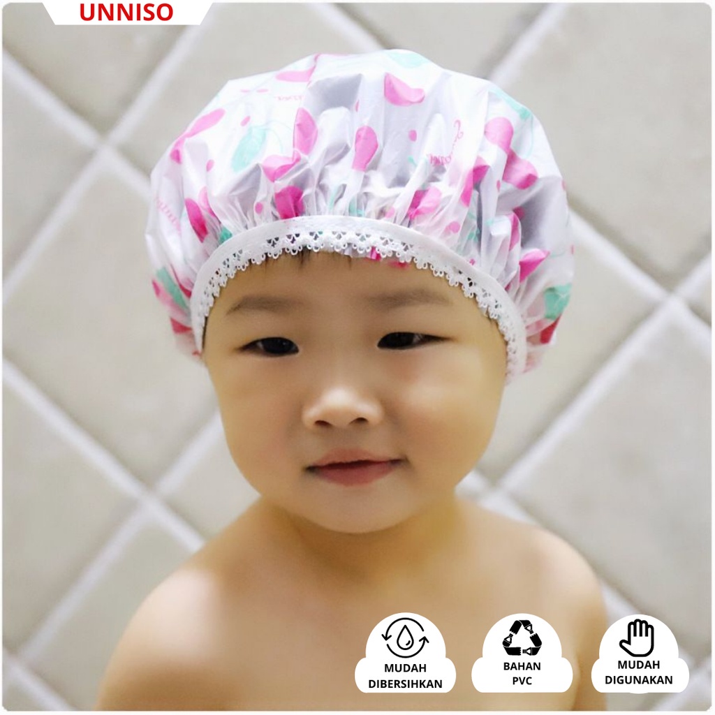 UNNISO - Shower Cap Mandi Anak SA1