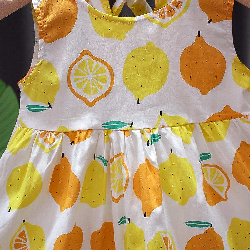 Cherry COD Giallo Summer Dress Lemonade / Baju Anak Perempuan / Dress Anak Cewek / Baju Tunik Anak D40