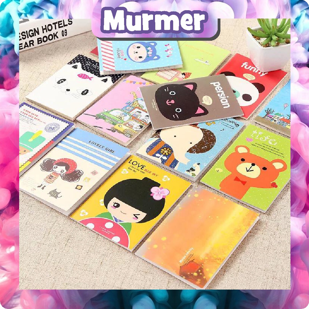 MurmerOfficial R038 Buku Tulis Mini Cartoon Note Book Kartun Catatan Memo Pad Lucu Anak Sekolah