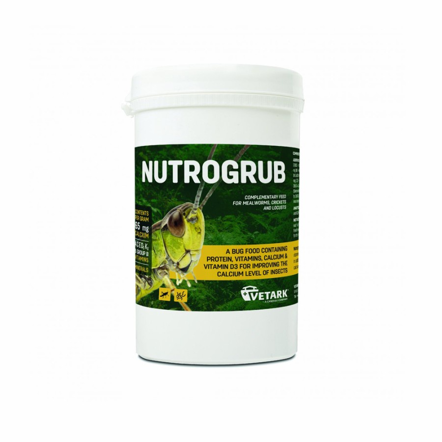 NUTROGRUB VETARK SUPLEMEN VITAMIN KALSIUM PAKAN SERANGGA UNTUK REPTIL