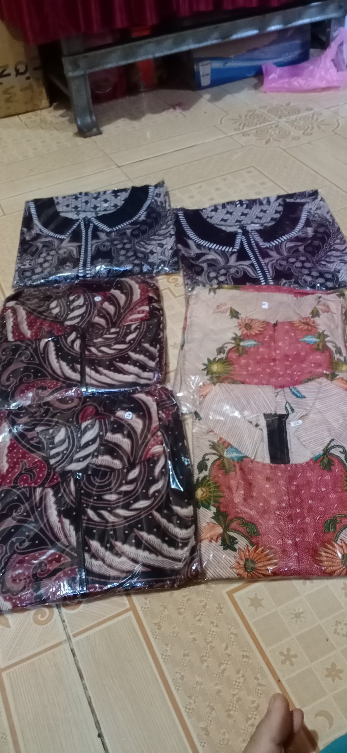 Murah Terlaris Serut Genes Jelita Tunic Navbor Yelbor Whitbor Creambor Tunik Batik