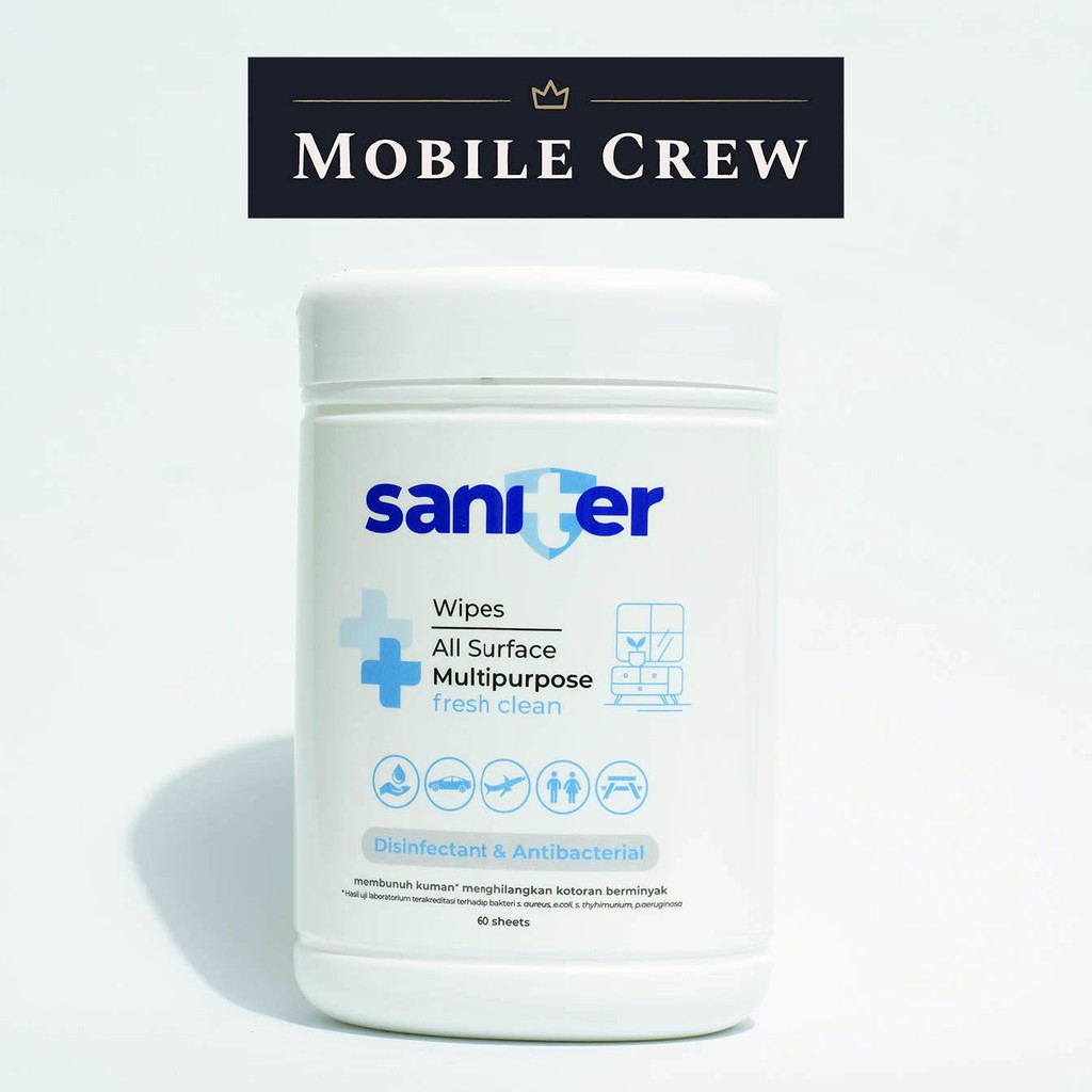 Saniter Wipes Botol Multipurpose Fresh Clean 60s