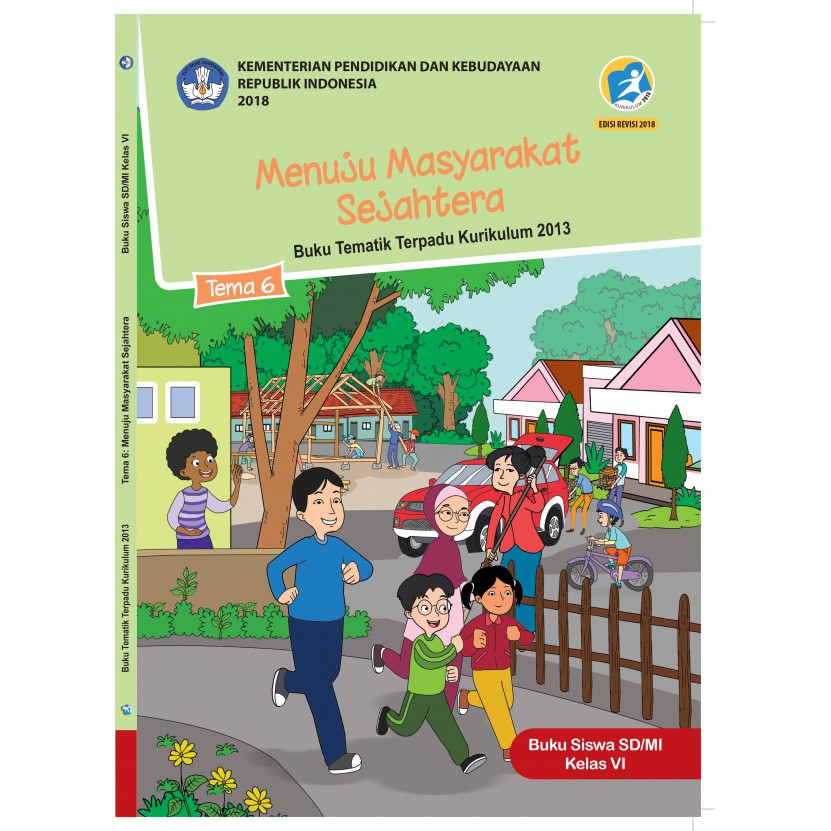 BUKU PAKET TEMATIK SD KELAS 6 TEMA 6 K13 EDISI REVISI TERBARU