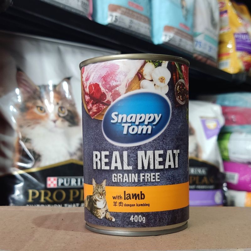 Snappy Tom with Lamb 400gr - Makanan Kucing Kaleng