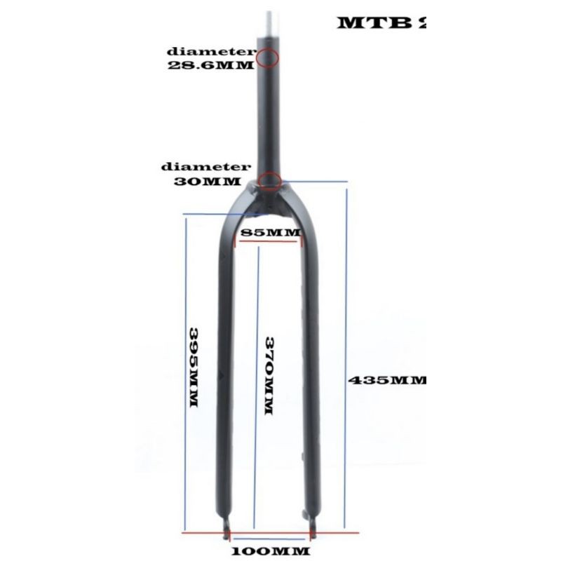 FORK RIGID DISC ALLOY SEPEDA LUTU BRAND ( GRATIS ONGKIR )