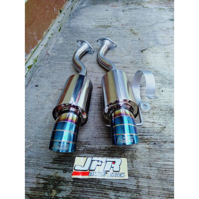 Bolt on Honda Brio Old, new honda jazz RS Gk5 Ge8 muffler JS Racing Blue gahar