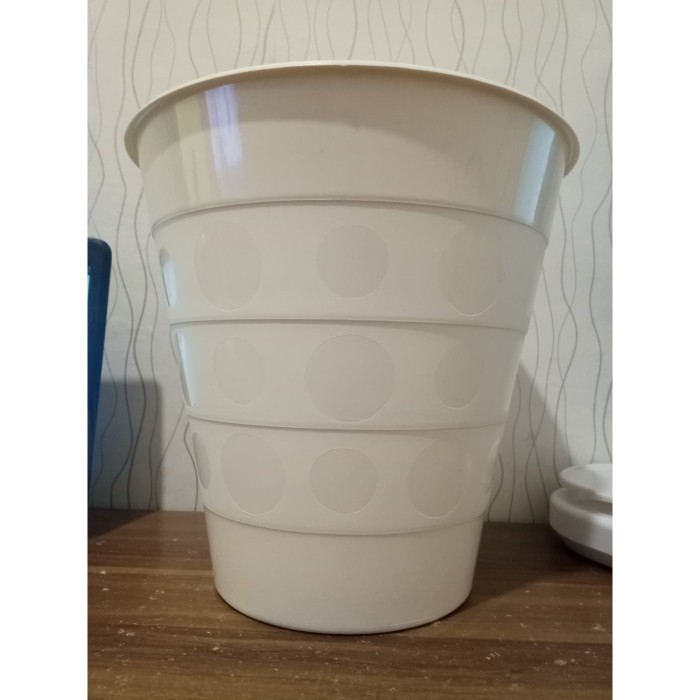 pot putih 27 cm /pot monas / pot putih 10 L / pot go clean no 2019