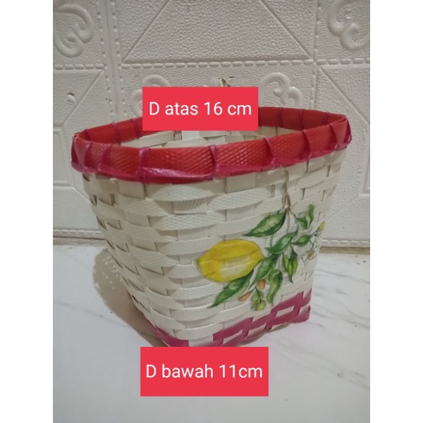 tas kotak mini imut motif / tas anyaman / tas ulangtahun