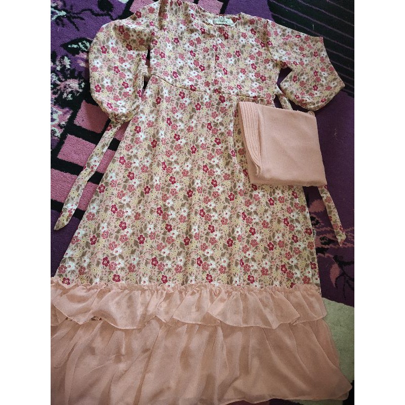 Gamis Couple Ecer anak 0-12th | ecer anak | Couple ibu dan anak | gamis anak