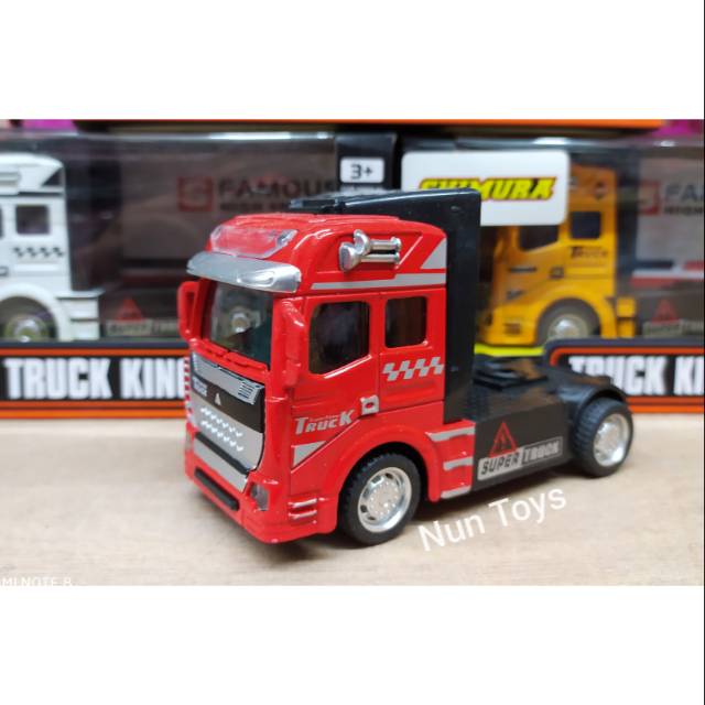 Diecast Truck Famous High Speed Truck King Merah