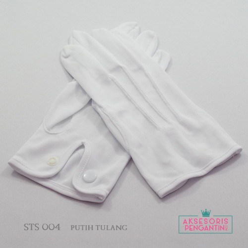 [BISA COD] AKSESORIS PESTA PUTIH WEDDING GLOVES SARUNG TANGAN PENGANTIN PRIA STS004