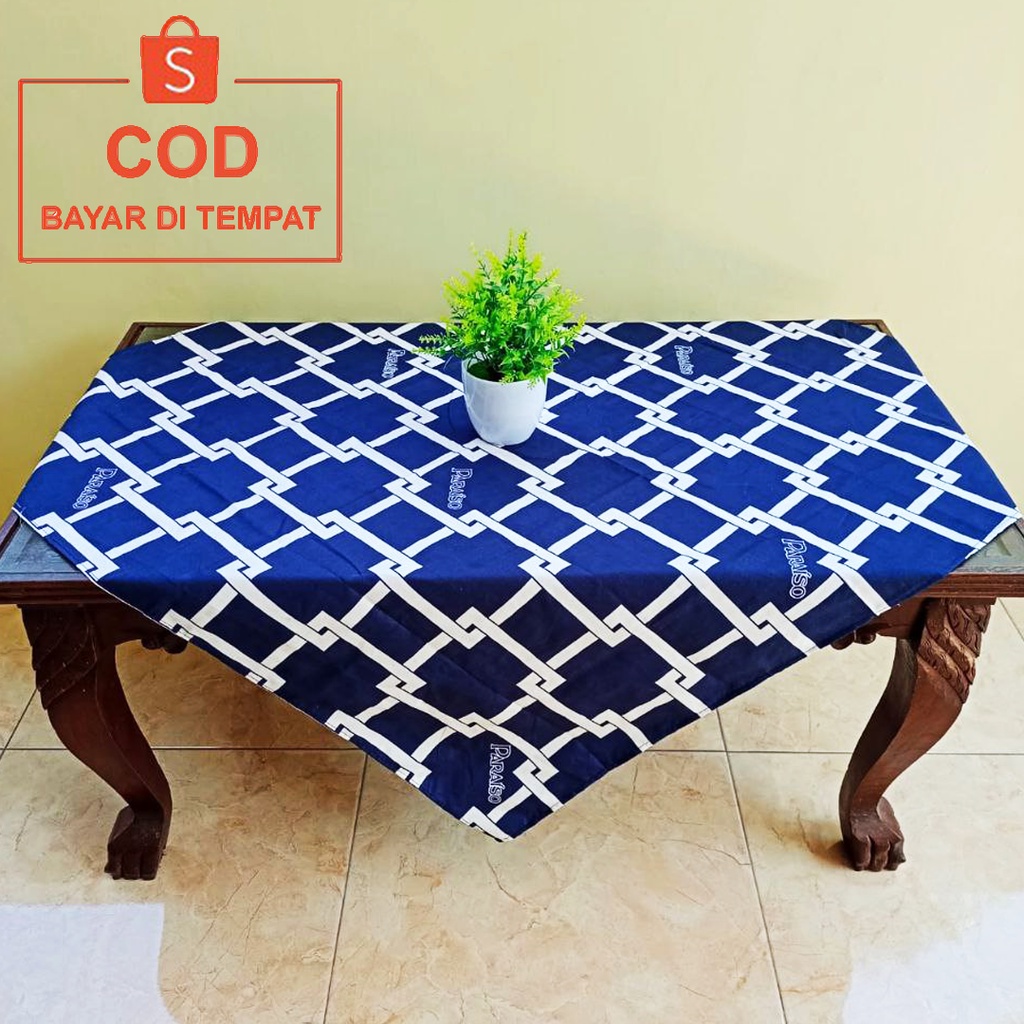 ✅COD Taplak Alas Meja Kain Persegi 100x100cm Motif Perlengkapan Dekorasi Home Decor Ruang Tamu Dapur Ruangan Rumah Minimalis Aesthetic Mewah