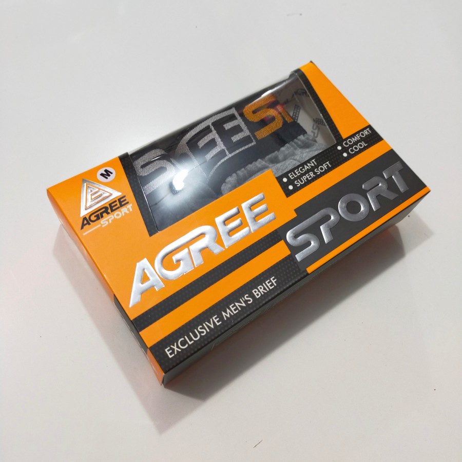 2 Pcs Celana Dalam Pria Agree Sport CD Underwear Pakaian Dalam 2327