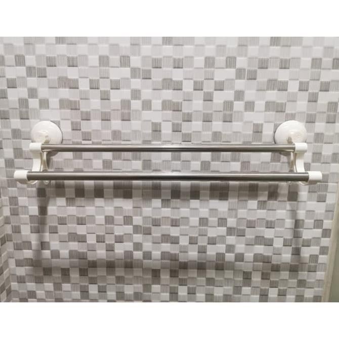 RAK STAINLESS STEEL JEMURAN GANTUNGAN HANDUK KAMAR MANDI Original