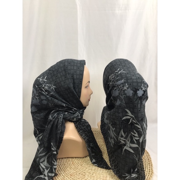 Jilbab Motif Voal segiempat-34