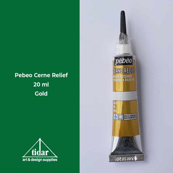 

Pebeo Cerne Relief Outliner 20 ml - Decorfin Glass - Ceramics - Kaca - Gold