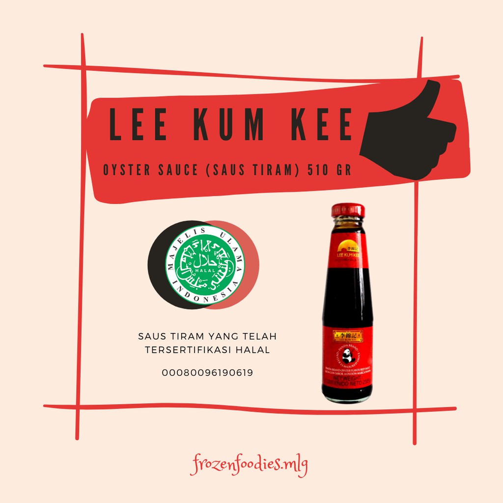 

Lee Kum Kee Saus Tiram Halal 510 gr (Oyster Sauce)