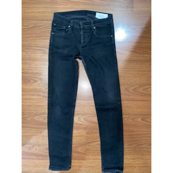 rag & bone black denim size 32