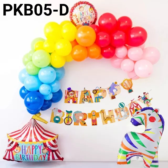 PKB05-D Balon latex 5 inch 1 pak isi 100 doff tebal warna lengkap 2 papaya balon