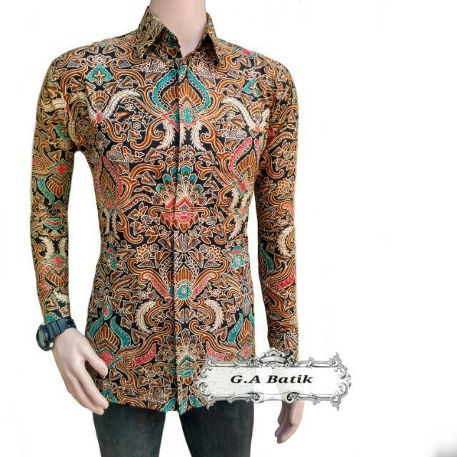 Kemeja Batik Lengan Panjang 021 RISNA BATIK HRB026 HEM 