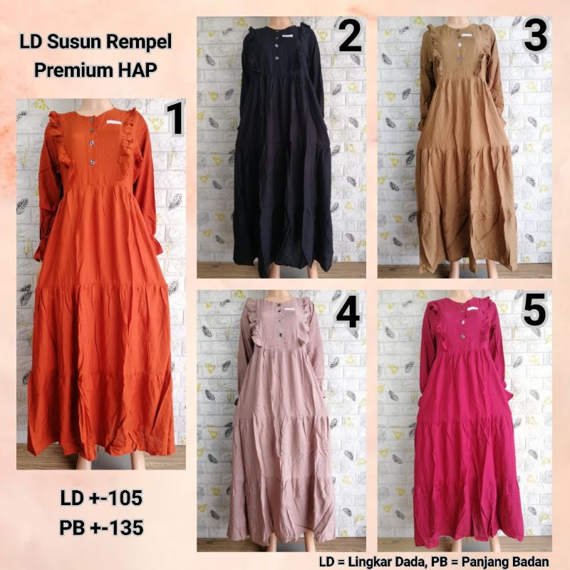 LD Susun Rempel Premium HAP Adem Rayon Busui Friendly