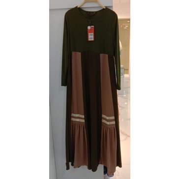 Gamis Sisesa Ori Sale Murah Pinkle Green Ost Brown