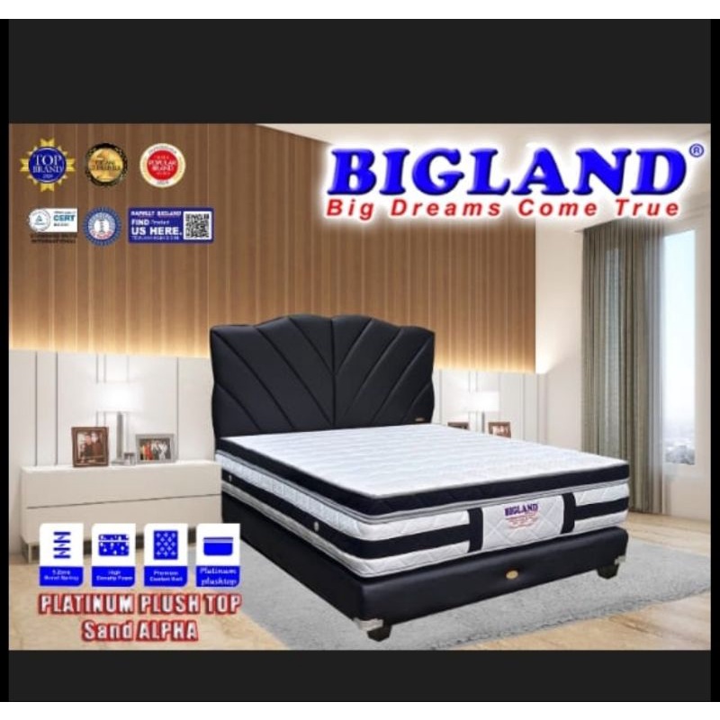Jual 1 Set Springbed Bigland plushtop 180x200 (free ongkir cilegon