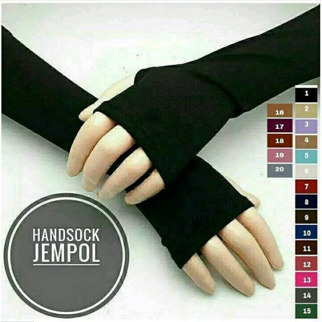 Handsock Jempol Polos / Handsock Murah /Handsock Muslim / Grosir Handsock / Handsock Wanita