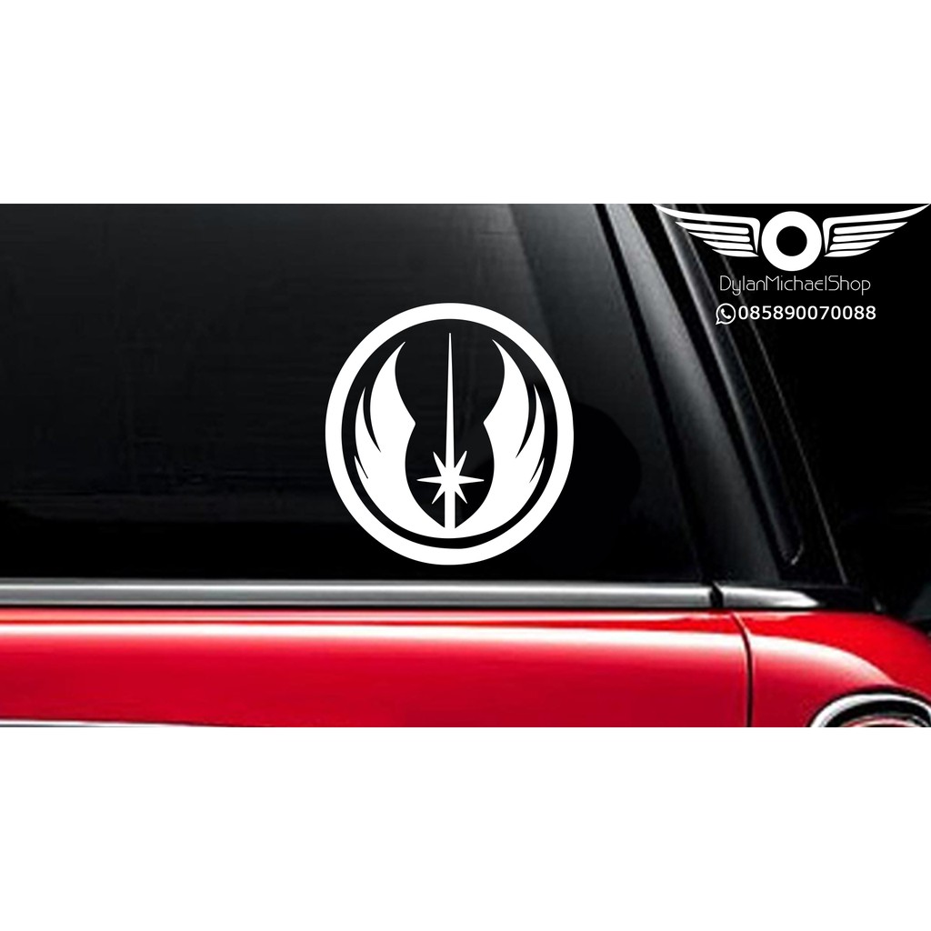 Stiker Mobil Star Wars Jedi ORDER circle logo Vinyl Decal Sticker
