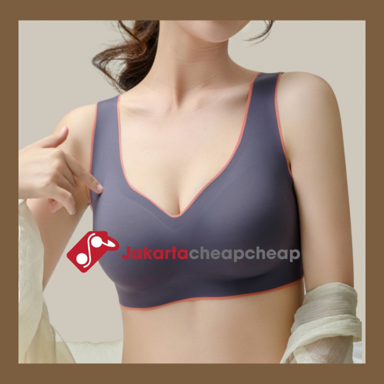 JC093 Seamless Bra Cewek Pakaian Dalam Wanita Tanpa Kawat Anti Nyeplak