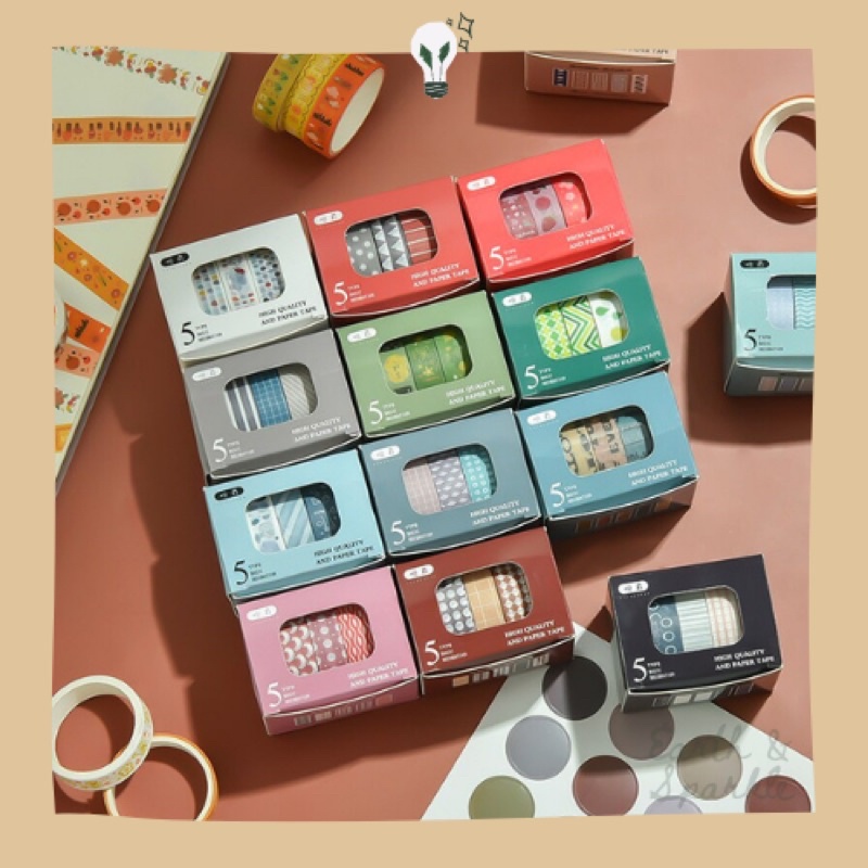 

EnS Washi Tape - Isolasi Warna Dekorasi Scrapbook