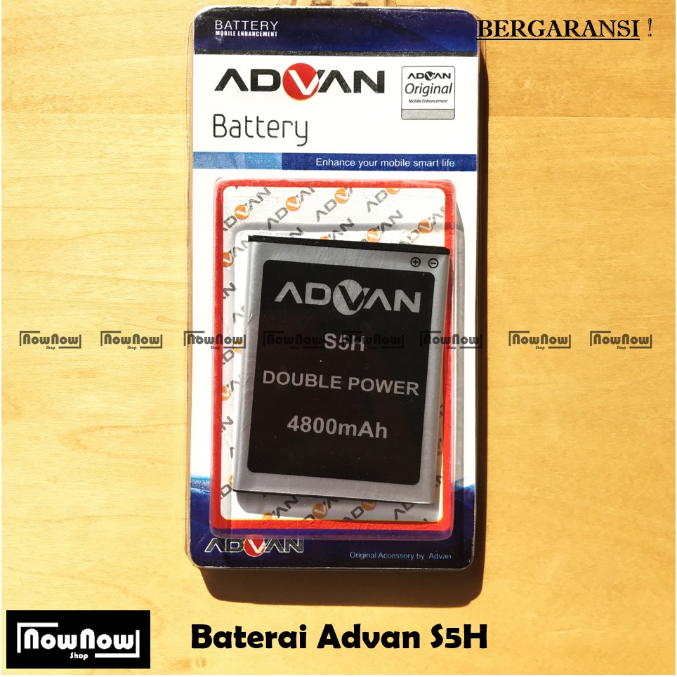 Baterai Advan S5H Original Double Power Batre Batrai Battery HP