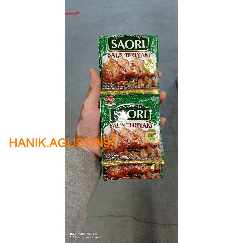 

Saori Saus Teriyaki Sachet 22 Ml isi 10 Sachet