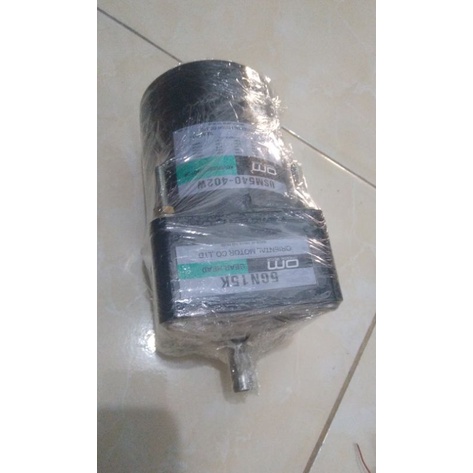 Ac Motor Gearbox 220V Oriental Ratio 1:15 40W Baru