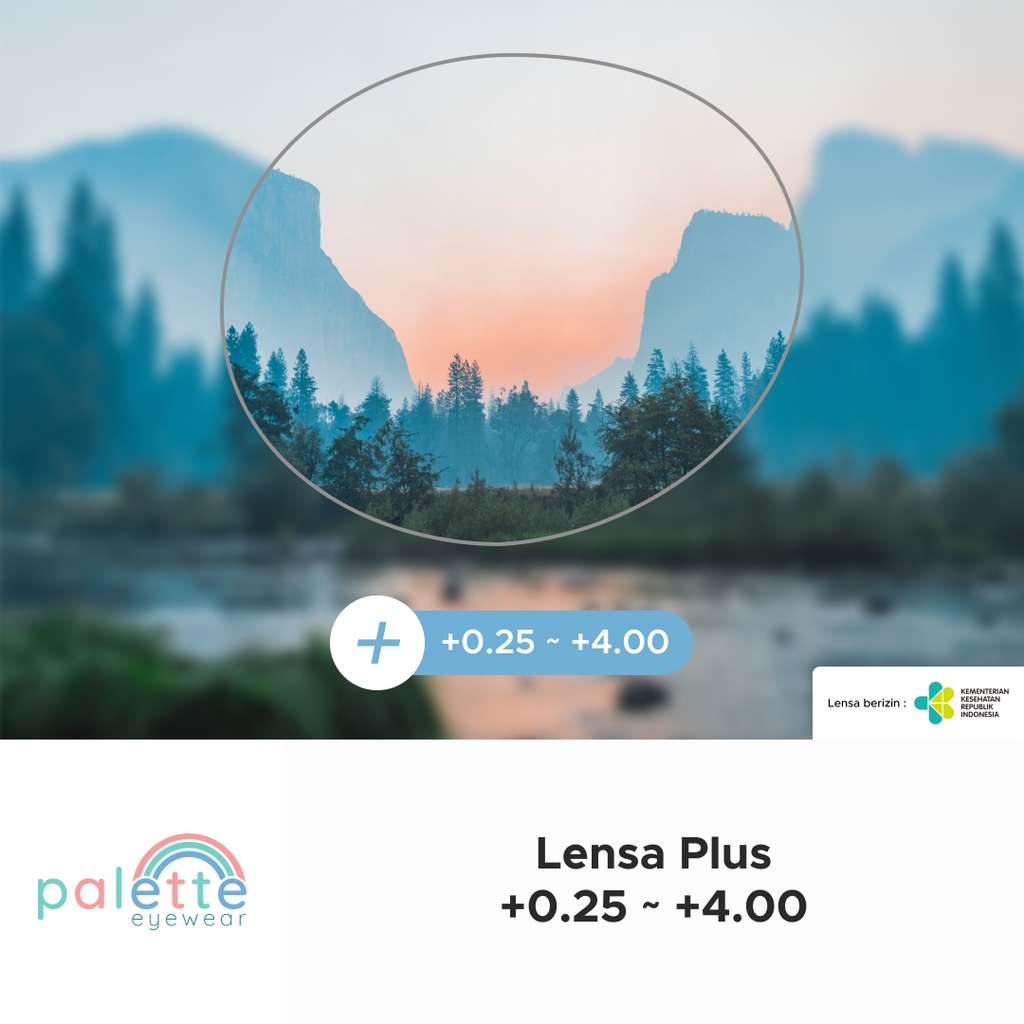 Lensa Kacamata Plus +0.25 ~ +4.00