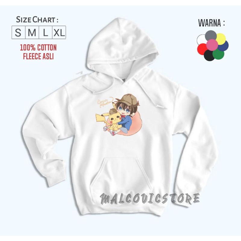 Sweater Hoodie Detective Conan Untuk Anak Unisex / Hoodie Jumper Anak Anime Detective Conan