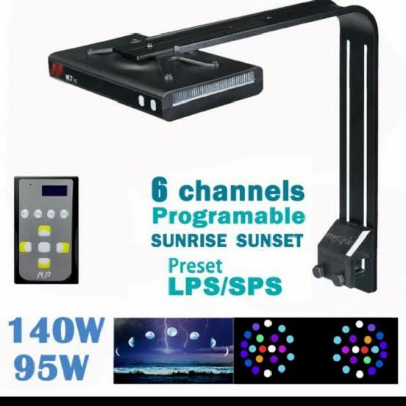 Lampu LED Noopsyche K7 V/Pro III (remote not included)