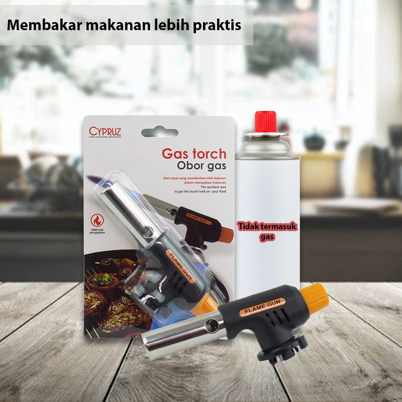 CYPRUZ AG 0142 - Mancis Gas Obor 1 Pcs Gas Torch / Alat Bakar Makanan