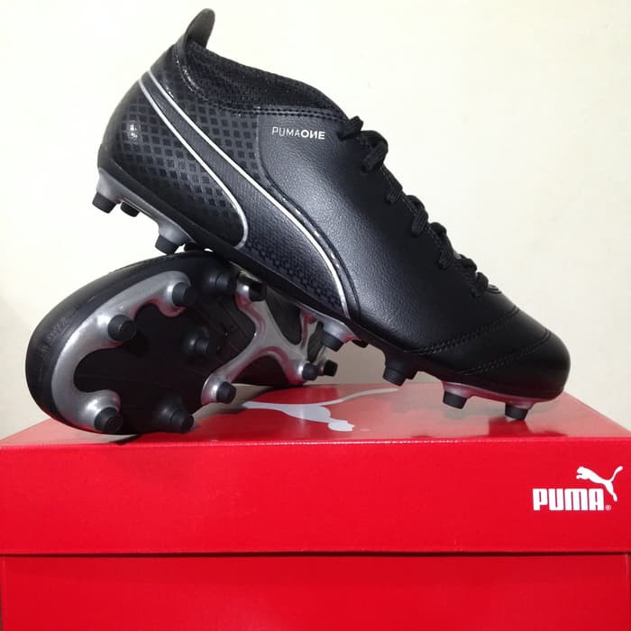 Sepatu Soccer Puma One 17.4 FG Black 104075-04 Original BNIB